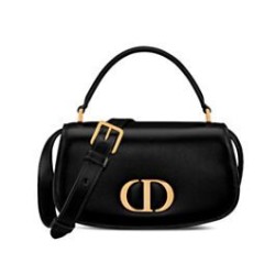 Replica Dior Small 30 Montaigne Avenue Top Handle Bag Black
