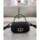 Replica Dior Small 30 Montaigne Avenue Top Handle Bag Black