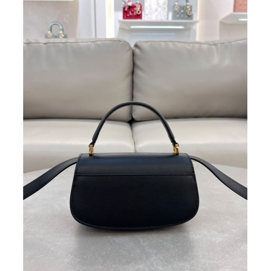 Replica Dior Small 30 Montaigne Avenue Top Handle Bag Black