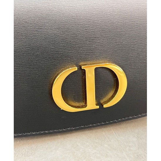 Replica Dior Small 30 Montaigne Avenue Top Handle Bag Black