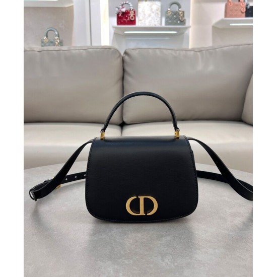 Replica Dior Medium 30 Montaigne Avenue Top Handle Bag Black