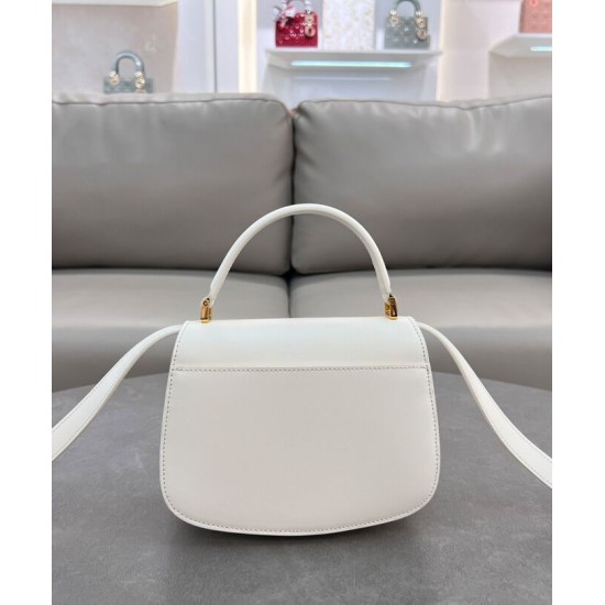 Replica Dior Medium 30 Montaigne Avenue Top Handle Bag Cream