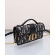 Replica Dior Miss Montaigne Mini Bag Dark Blue