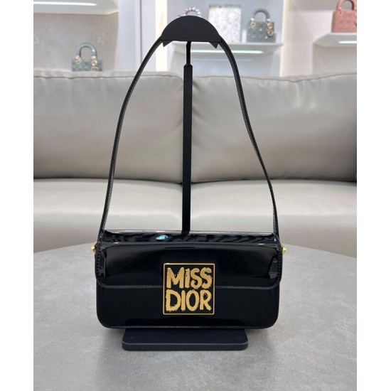 Replica Dior Miss Dior Flap Bag Black Replica Dior Miss Dior Flap Bag Black