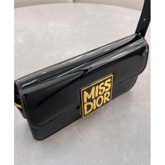 Replica Dior Miss Dior Flap Bag Black Replica Dior Miss Dior Flap Bag Black