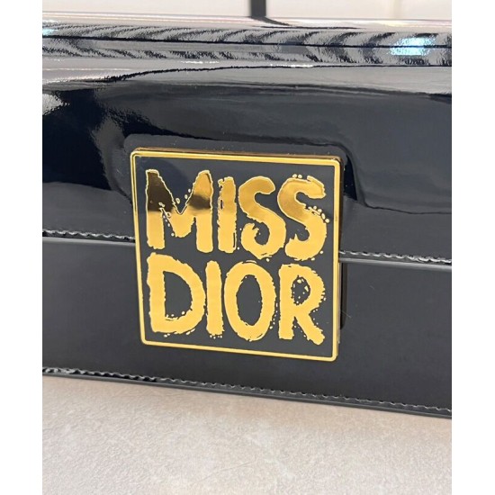 Replica Dior Miss Dior Flap Bag Black Replica Dior Miss Dior Flap Bag Black