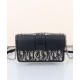 Replica Dior 30 Montaigne East-West Bag with Chain Dark Blue
