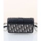 Replica Dior 30 Montaigne East-West Bag with Chain Dark Blue