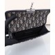 Replica Dior 30 Montaigne East-West Bag with Chain Dark Blue