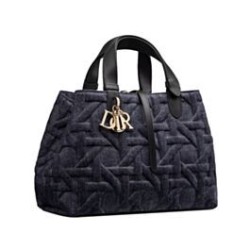 Fake Dior Medium Dior Toujours Bag Dark Blue Replica