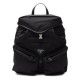 Replica Prada Hot-nylon and leather backpack Black