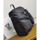 Replica Prada Hot-nylon and leather backpack Black