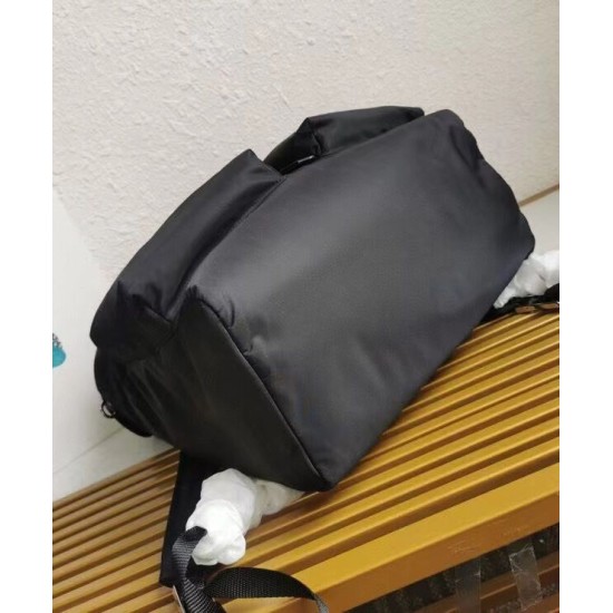 Replica Prada Hot-nylon and leather backpack Black