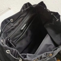 Replica Prada Hot-nylon and leather backpack Black