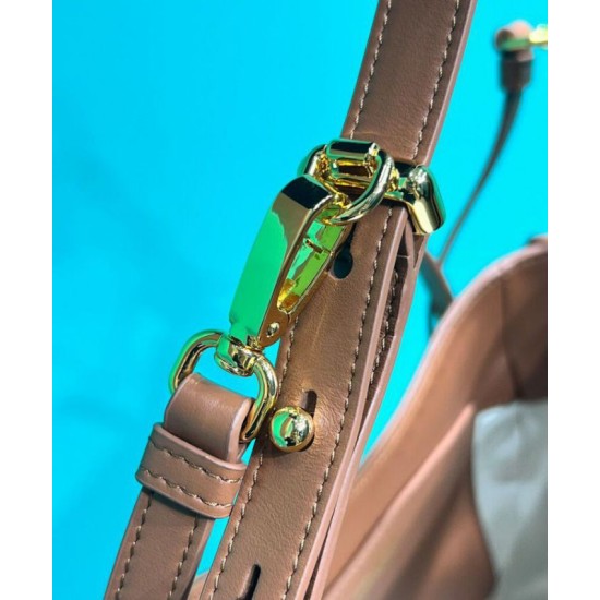 Replica Prada Wicker And Leather Prada Arque Bag 1BC202 Coffee