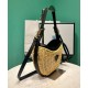 Replica Prada Wicker And Leather Prada Arque Bag 1BC202 Black