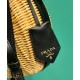 Replica Prada Wicker And Leather Prada Arque Bag 1BC202 Black