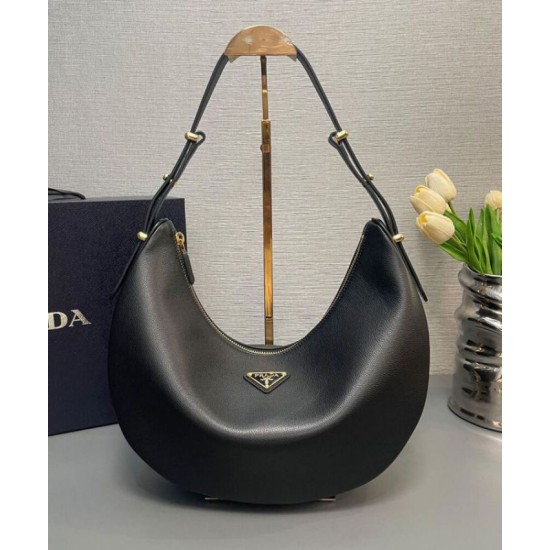 Replica Prada Large Shoulder Bag 1BC212 Black