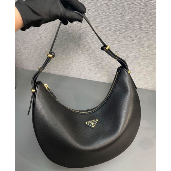Replica Prada Large Shoulder Bag 1BC212 Black