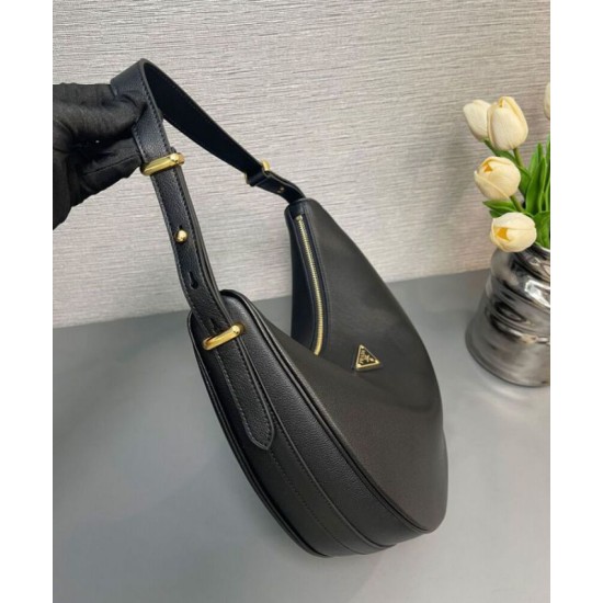 Replica Prada Large Shoulder Bag 1BC212 Black