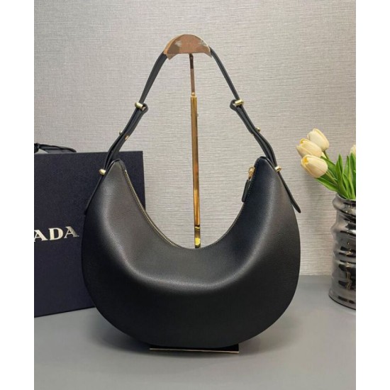 Replica Prada Large Shoulder Bag 1BC212 Black
