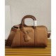 Fake Prada Fever-Edition recycled nylon and Safiano tote bag Coffee Replica
