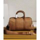 Fake Prada Fever-Edition recycled nylon and Safiano tote bag Coffee Replica