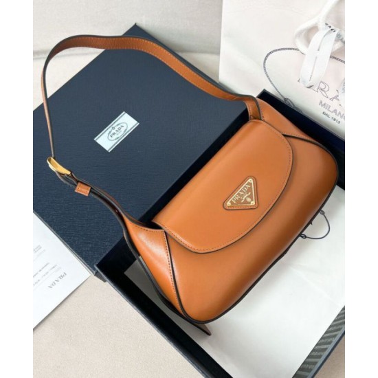 Replica Prada Small Shoulder Bag 1BD358 Coffee
