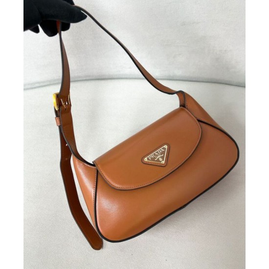 Replica Prada Small Shoulder Bag 1BD358 Coffee