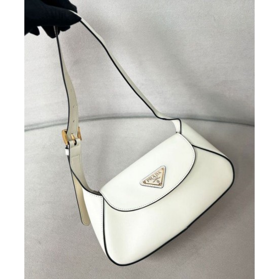 Fake Prada Small Shoulder Bag 1BD358 Cream Replica