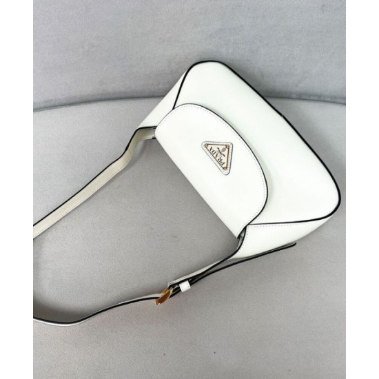 Fake Prada Small Shoulder Bag 1BD358 Cream Replica