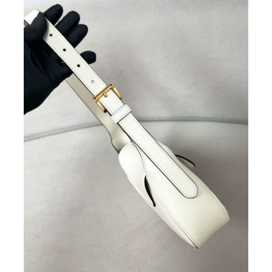 Fake Prada Small Shoulder Bag 1BD358 Cream Replica