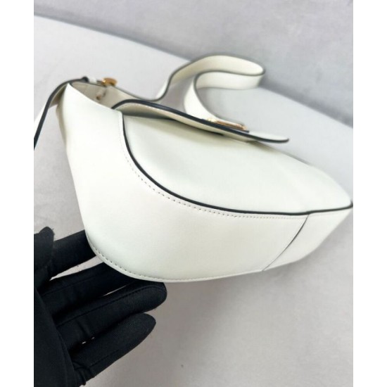 Fake Prada Small Shoulder Bag 1BD358 Cream Replica