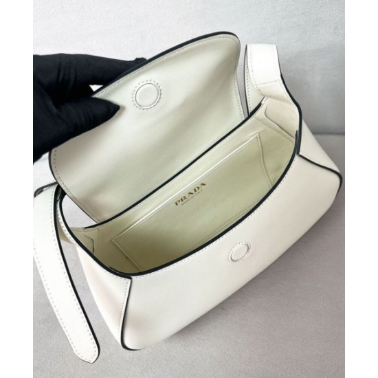 Fake Prada Small Shoulder Bag 1BD358 Cream Replica