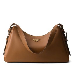 Replica Prada Imee Large Shoulder Bag 1BC228 Coffee