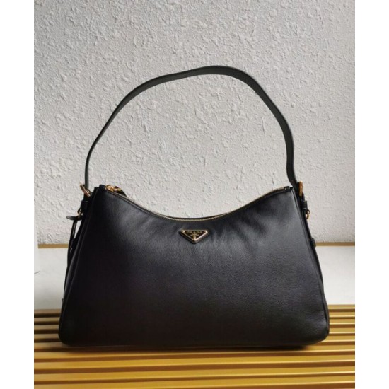 Fake Prada Imee Large Shoulder Bag 1BC228 Black Replica