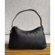 Fake Prada Imee Large Shoulder Bag 1BC228 Black Replica
