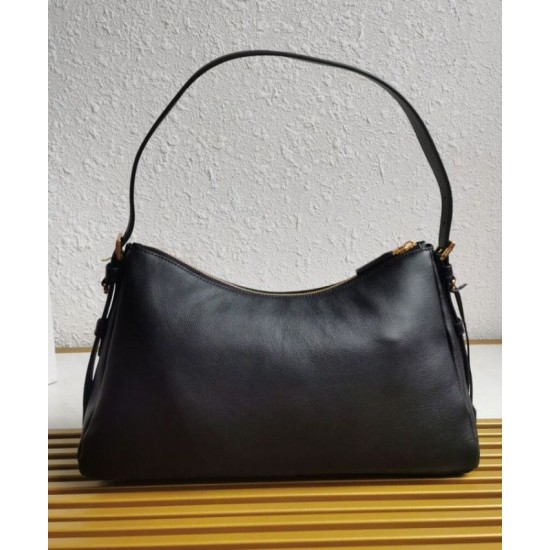 Fake Prada Imee Large Shoulder Bag 1BC228 Black Replica