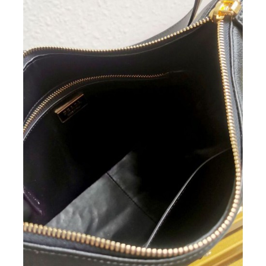 Fake Prada Imee Large Shoulder Bag 1BC228 Black Replica