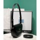 Replica Prada Arque Shoulder Bag With Flap 1BD365 Black