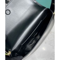 Replica Prada Arque Shoulder Bag With Flap 1BD365 Black