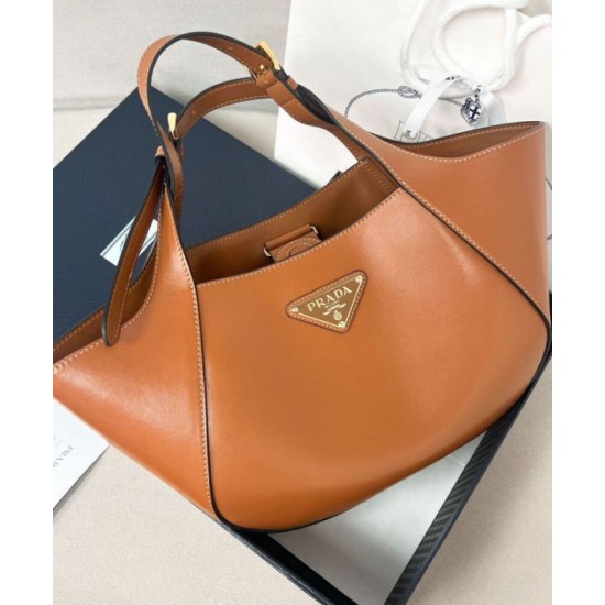 Fake Prada Medium Tote Bag 1BG483 Coffee Replica