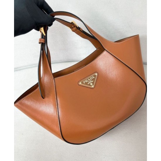 Fake Prada Medium Tote Bag 1BG483 Coffee Replica