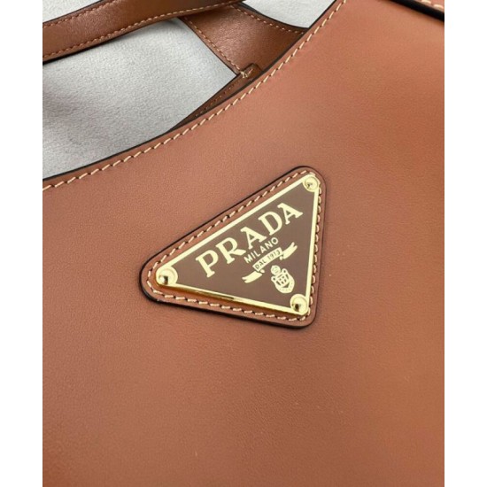 Fake Prada Medium Tote Bag 1BG483 Coffee Replica