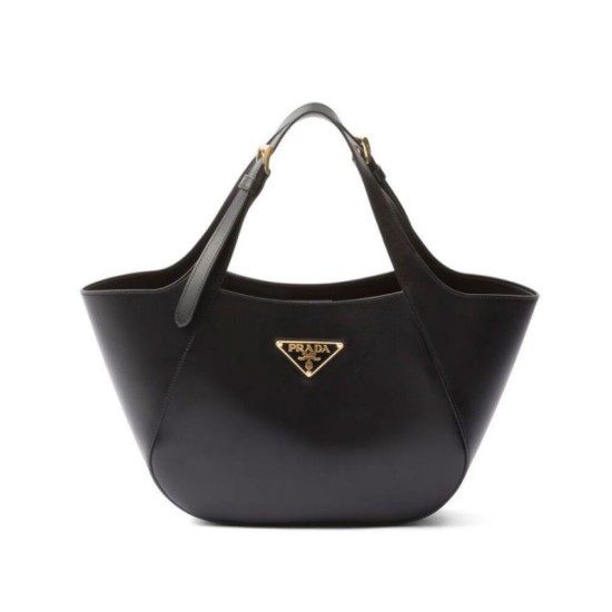 Fake Prada Medium Tote Bag 1BG483 Black Replica