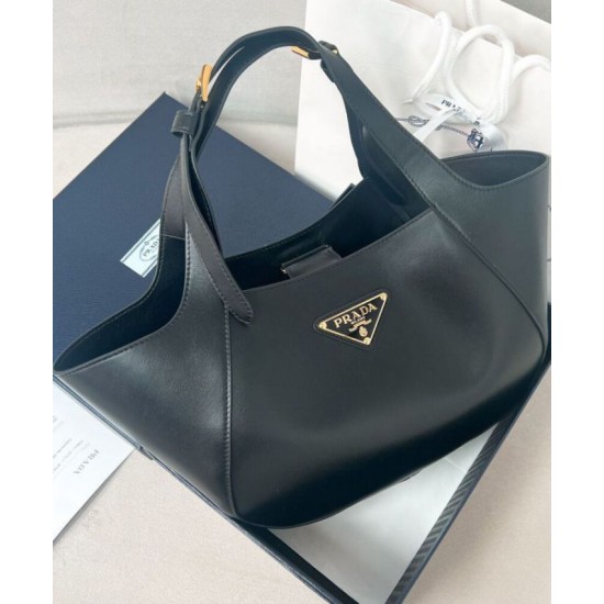 Fake Prada Medium Tote Bag 1BG483 Black Replica