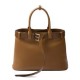 Replica Prada Buckle Large Handbag With Belt 1BA416 Coffee