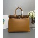 Replica Prada Buckle Large Handbag With Belt 1BA416 Coffee