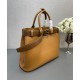 Replica Prada Buckle Large Handbag With Belt 1BA416 Coffee