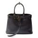 Replica Prada Buckle Large Handbag With Belt 1BA416 Black